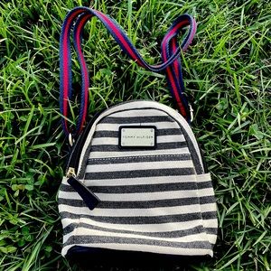 Tommy Hilfiger small black and white back pack
